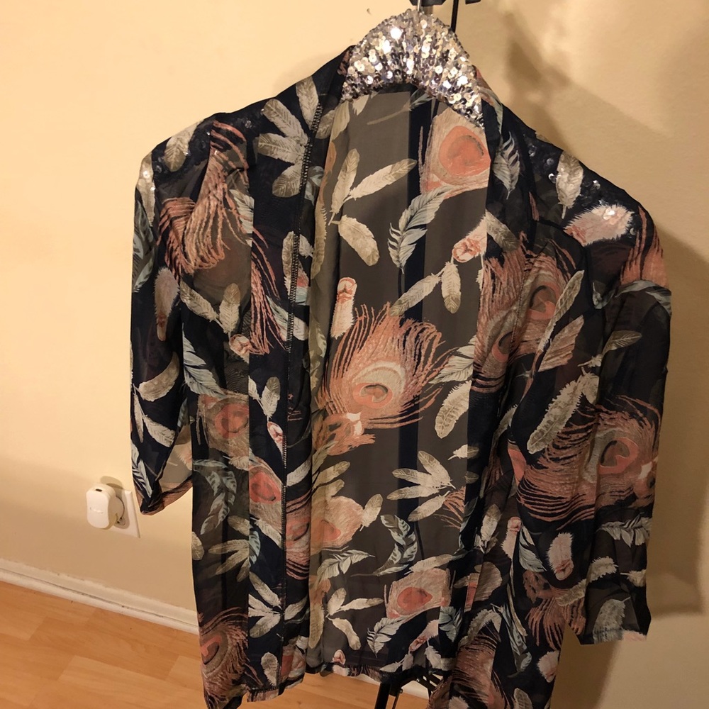 Peacock Sheer Duster